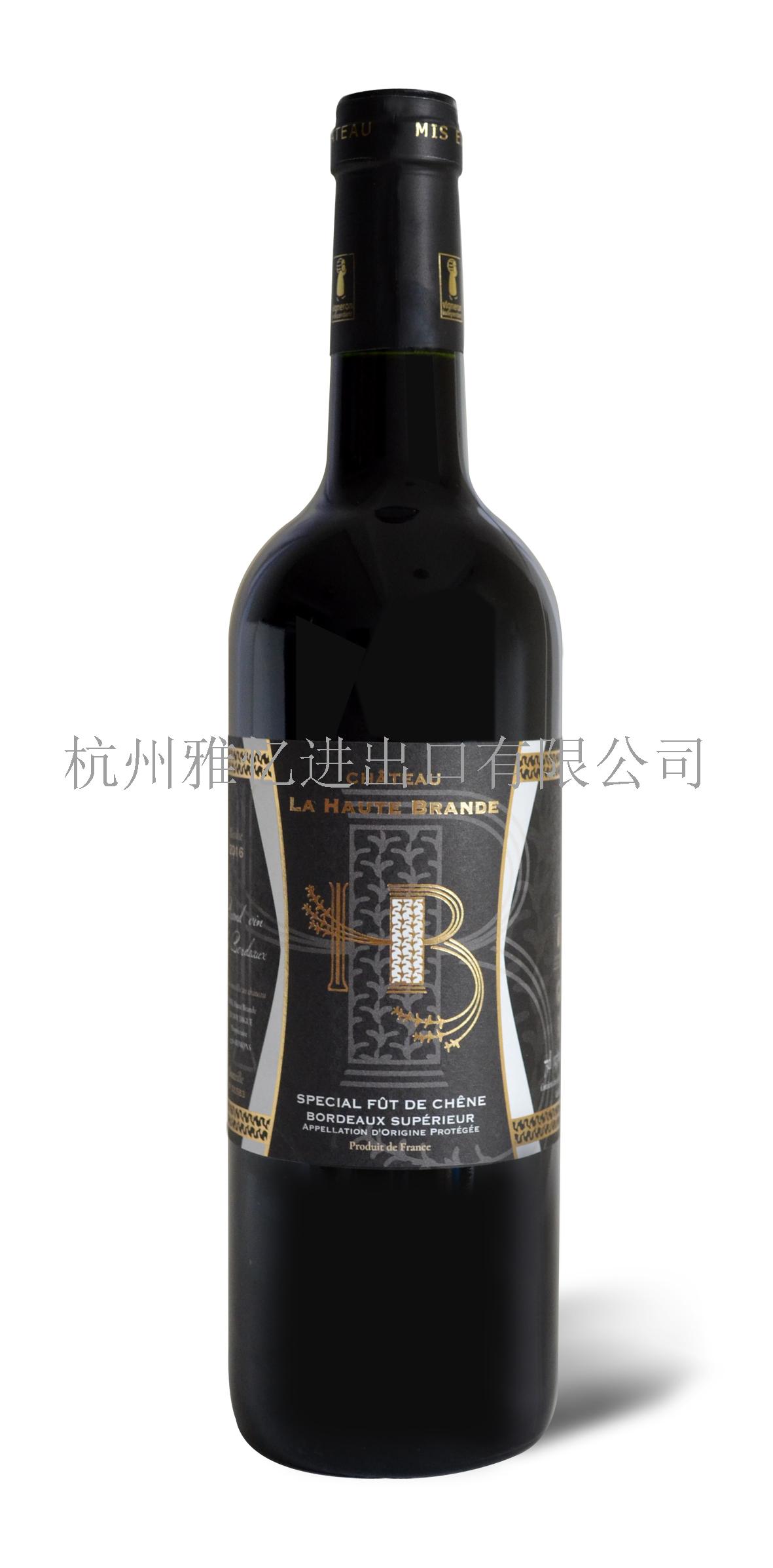 法国超波 奥博朗德黑金陈酿干红葡萄酒